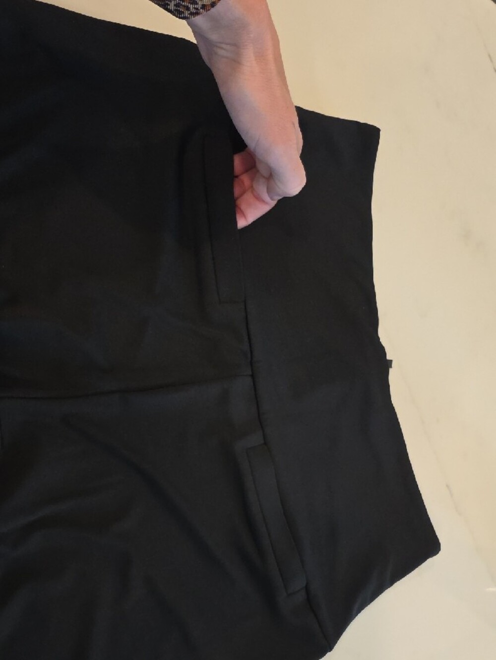 High-Waist Wide Leg Women's Palazzo Pants - Black - Picture 6 of 7